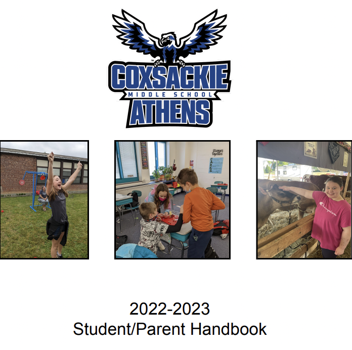 handbook cover with student pictures