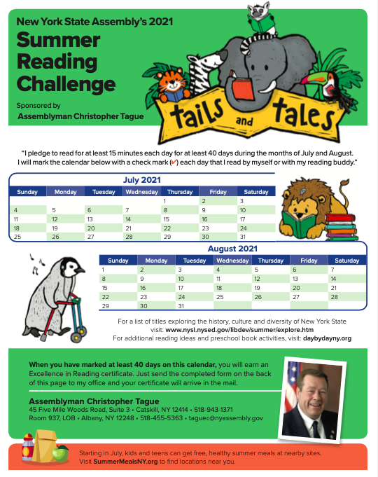 2021 NYS Summer Reading Challenge