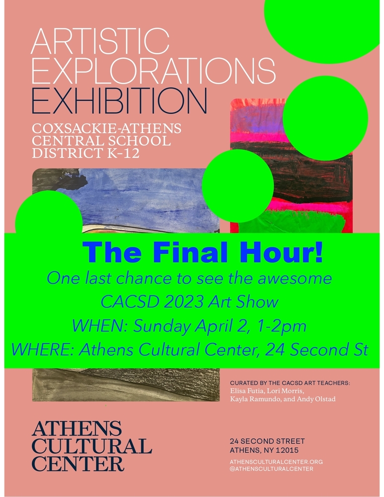 Last Chance CACSD 2023 Art Show Coxsackie Athens Central School District last-chance-cacsd-2023-art-show-coxsackie-athens-central-school-district
